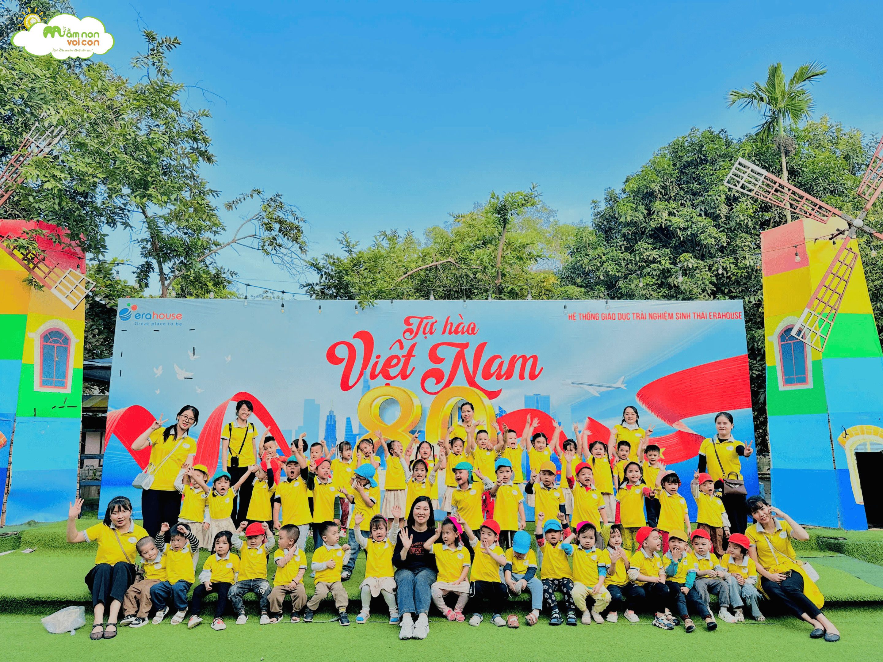 HOẠT ĐỘNG TRẢI NGHIỆM TẠI CÔNG VIÊN CẦU VỒNG – ERAHOUSE - TRƯỜNG MẦM NON VOI CON