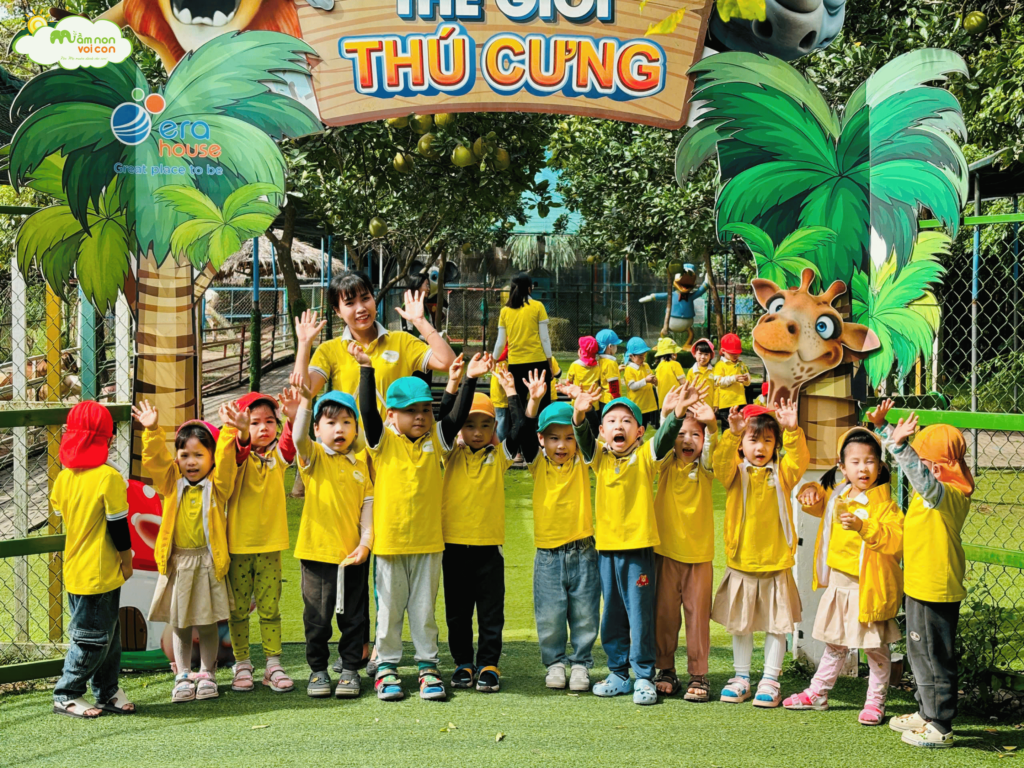 HOẠT ĐỘNG TRẢI NGHIỆM TẠI CÔNG VIÊN CẦU VỒNG – ERAHOUSE - TRƯỜNG MẦM NON VOI CON