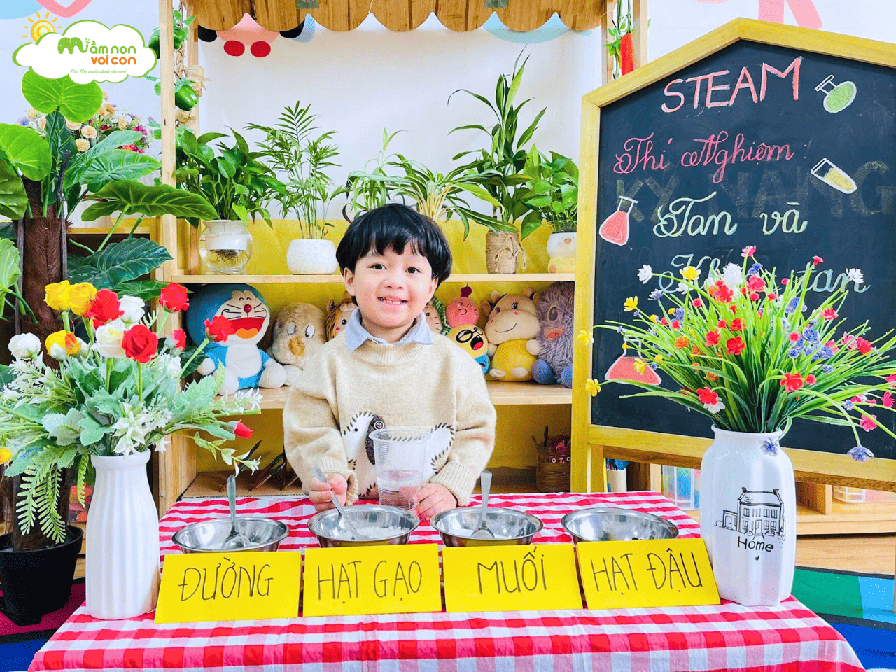 BÉ LÀM NHÀ KHOA HỌC NHÍ – TAN & KHÔNG TAN - TRƯỜNG MẦM NON VOI CON