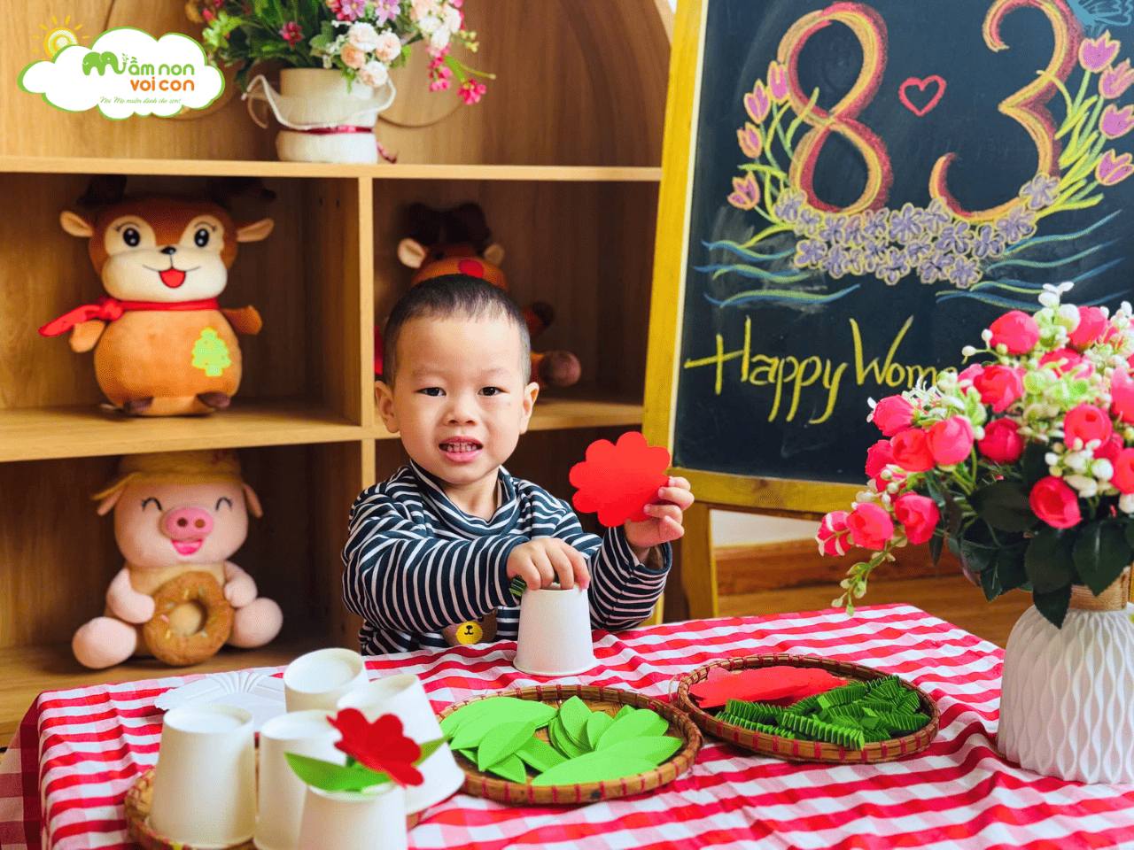 CHÀO MỪNG NGÀY QUỐC TẾ PHỤ NỮ 8/3 - TRƯỜNG MẦM NON VOI CON