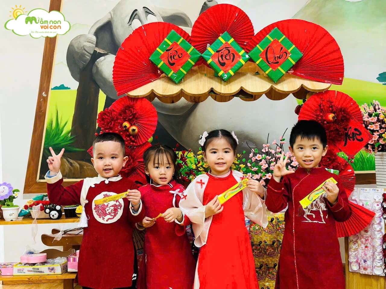 HỘI CHỢ XUÂN 2026 – RỘN RÀNG SẮC TẾT CÙNG LỚP E6 - TRƯỜNG MẦM NON VOI CON