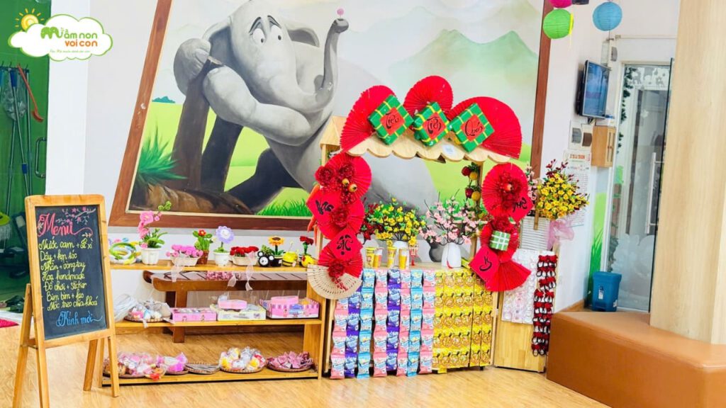 HỘI CHỢ XUÂN 2026 – RỘN RÀNG SẮC TẾT CÙNG LỚP E6 - TRƯỜNG MẦM NON VOI CON